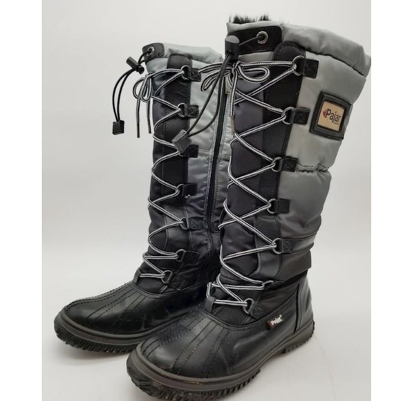 Pajar Canada Gia Ombré Tall Waterproof Grip Leather Boots, Sz 7/7.5 - Picture 2 of 11